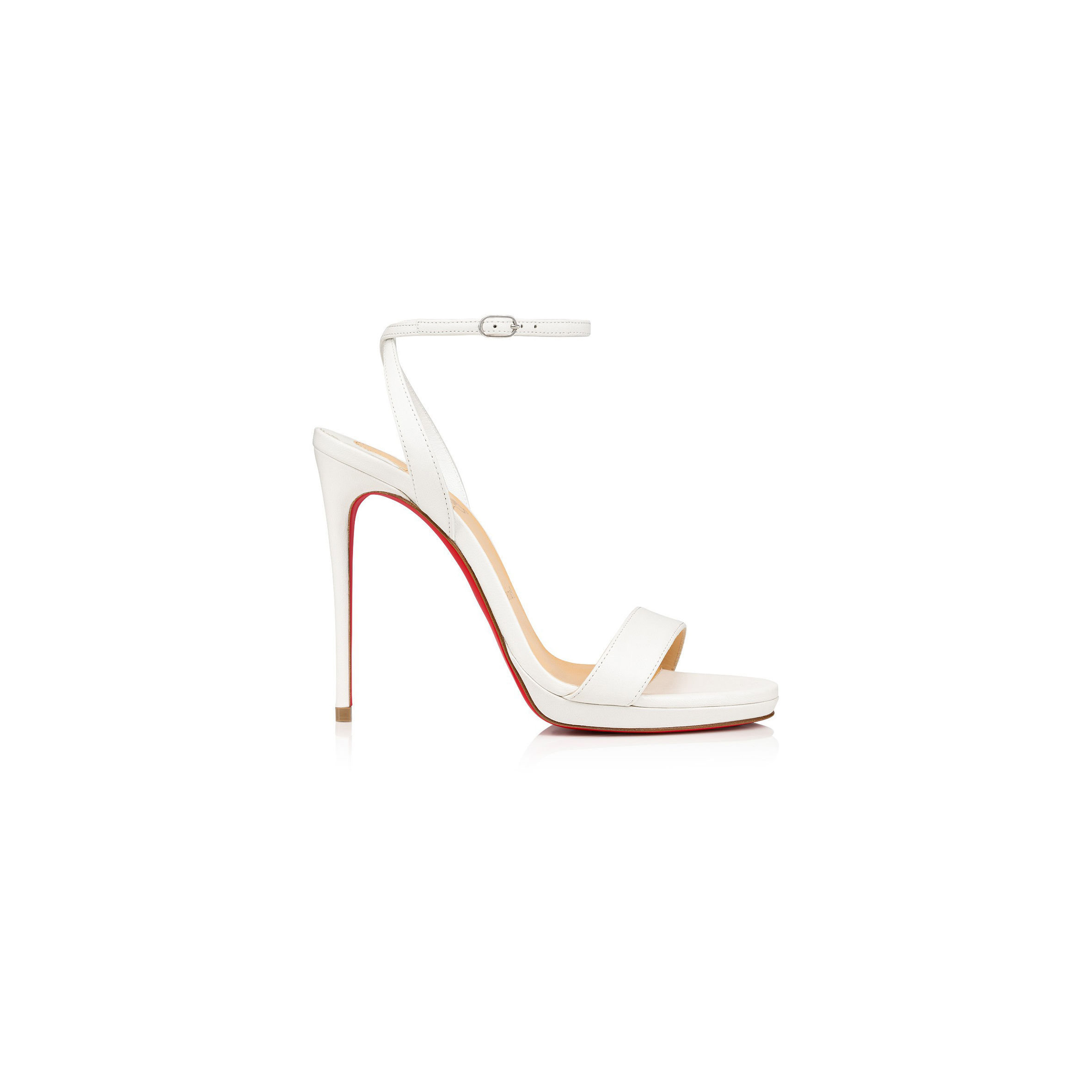 Ch**an louboutin loubi queen 120 mm sandals-nappa leather-bianco 1191582w222